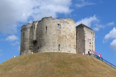 Clifford's Tower, the keep of York Castle.